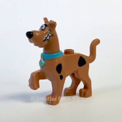LEGO Minifigure-Scooby-Doo: Walking with Medium Azure Collar, Chattering Teeth (Dog Great Dane)-Scooby-Doo-21042PB01C02-Creative Brick Builders